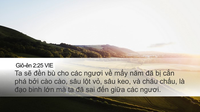 Giô-ên 2:25 VIE Bible Verse Image