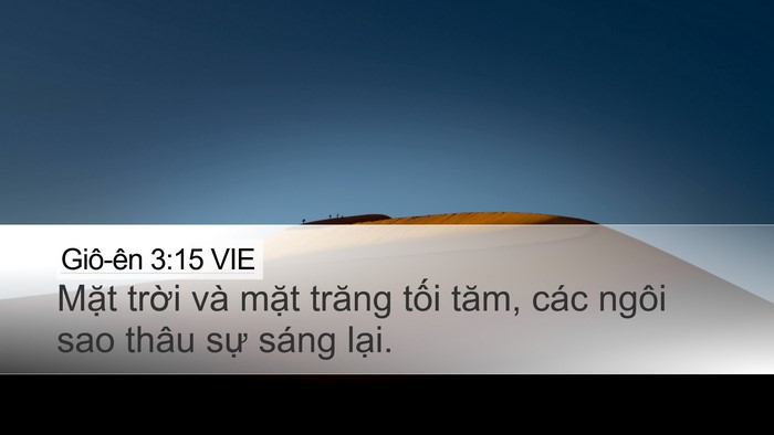 Giô-ên 3:15 VIE Bible Verse Image