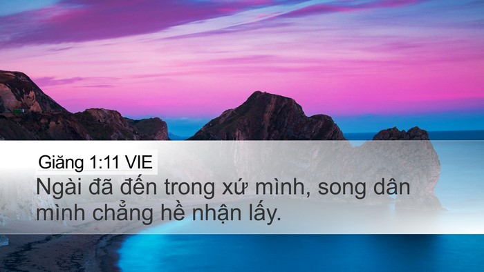 Giăng 1:11 VIE Bible Verse Image