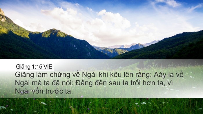 Giăng 1:15 VIE Bible Verse Image