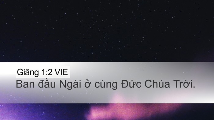 Giăng 1:2 VIE Bible Verse Image