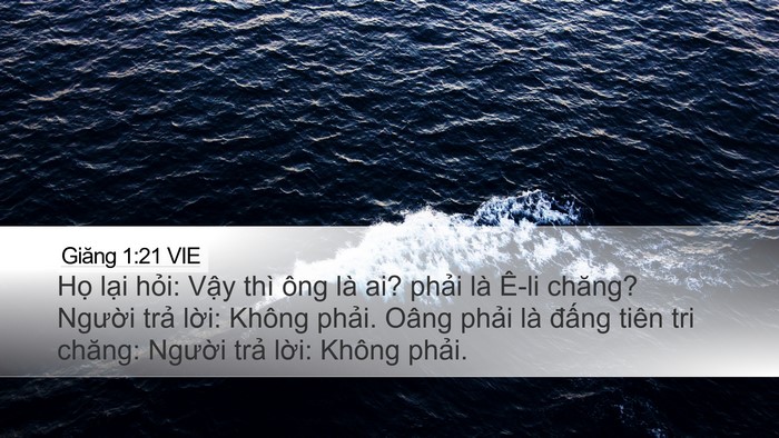 Giăng 1:21 VIE Bible Verse Image