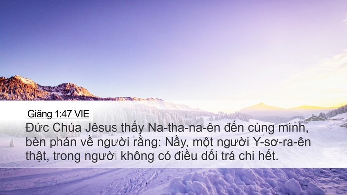 Giăng 1:47 VIE Bible Verse Image