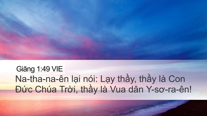 Giăng 1:49 VIE Bible Verse Image