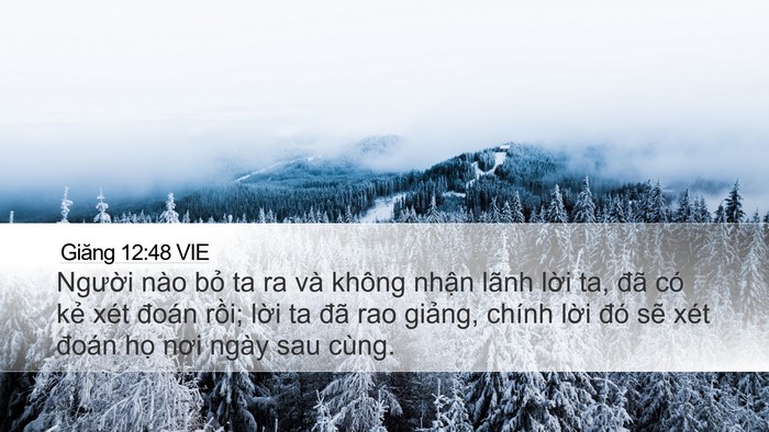 Giăng 12:48 VIE Bible Verse Image
