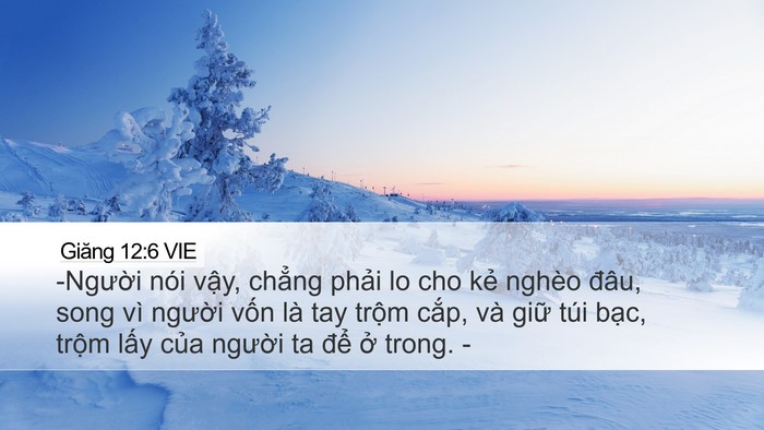 Giăng 12:6 VIE Bible Verse Image
