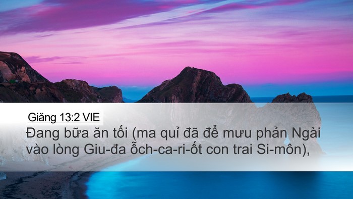 Giăng 13:2 VIE Bible Verse Image