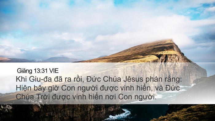 Giăng 13:31 VIE Bible Verse Image