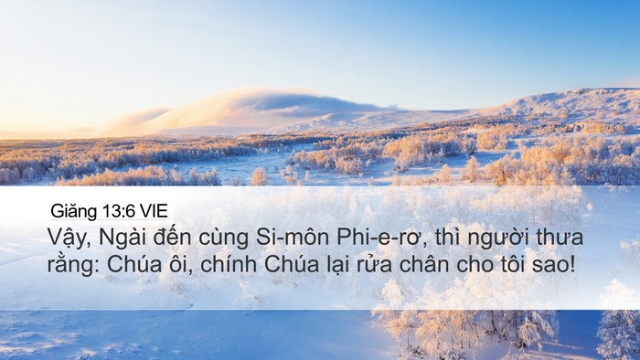 Giăng 13:6 VIE Bible Verse Image