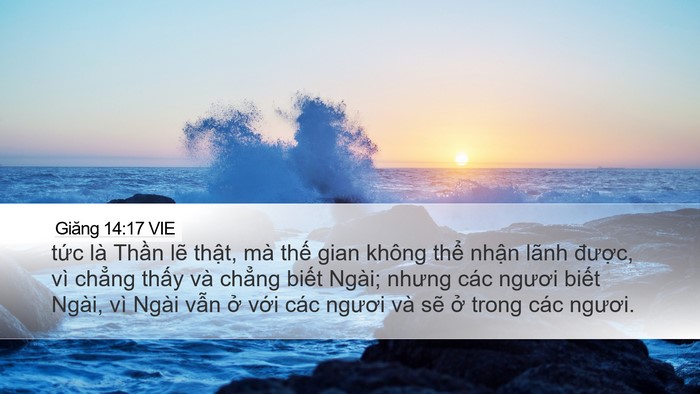 Giăng 14:17 VIE Bible Verse Image