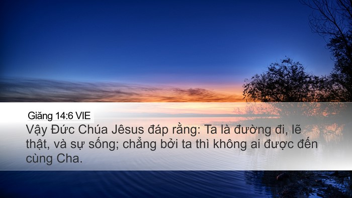 Giăng 14:6 VIE Bible Verse Image