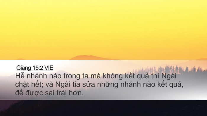 Giăng 15:2 VIE Bible Verse Image