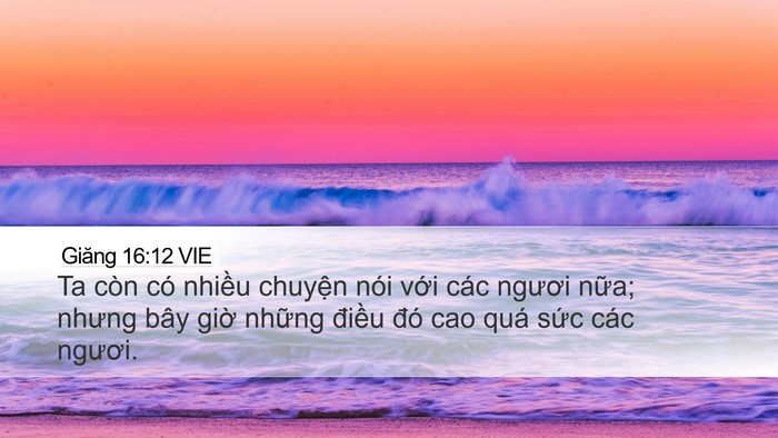 Giăng 16:12 VIE Bible Verse Image