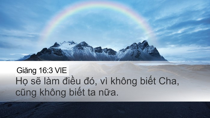 Giăng 16:3 VIE Bible Verse Image