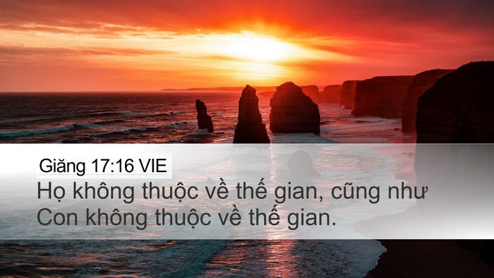 Giăng 17:16 VIE Bible Verse Image