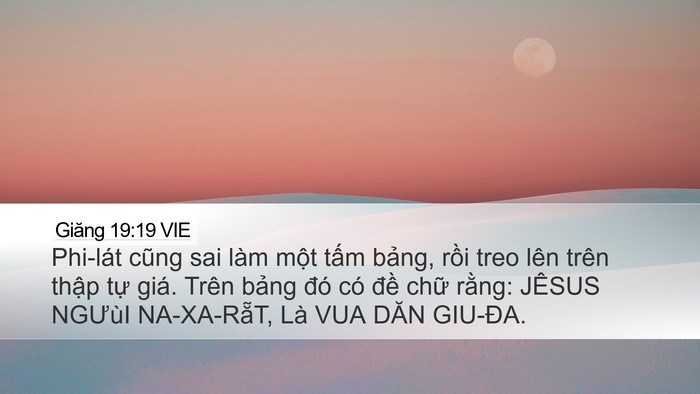Giăng 19:19 VIE Bible Verse Image
