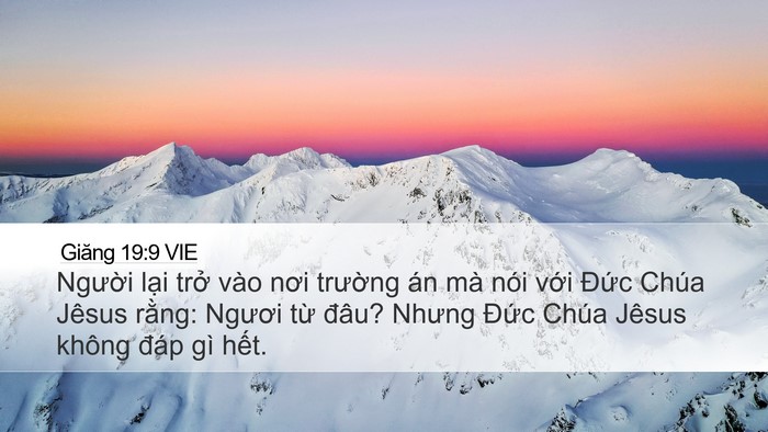 Giăng 19:9 VIE Bible Verse Image
