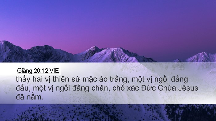 Giăng 20:12 VIE Bible Verse Image