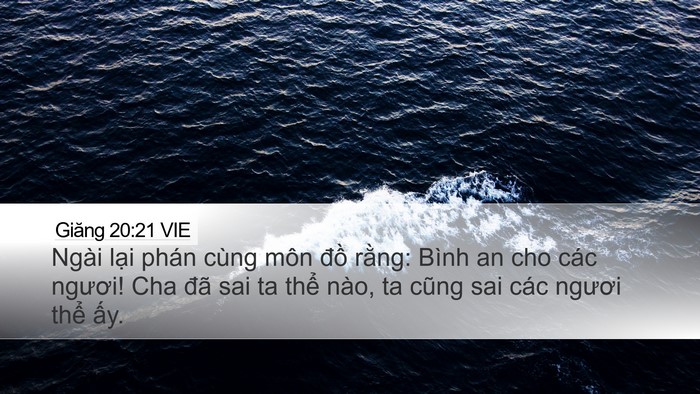 Giăng 20:21 VIE Bible Verse Image