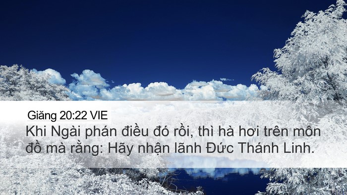Giăng 20:22 VIE Bible Verse Image