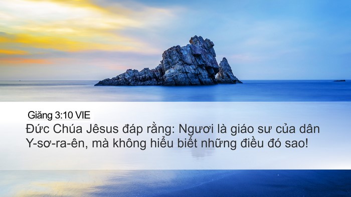 Giăng 3:10 VIE Bible Verse Image