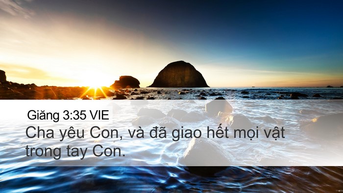 Giăng 3:35 VIE Bible Verse Image