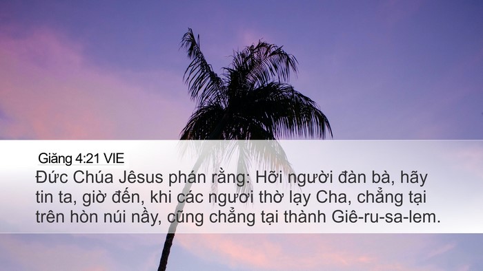Giăng 4:21 VIE Bible Verse Image