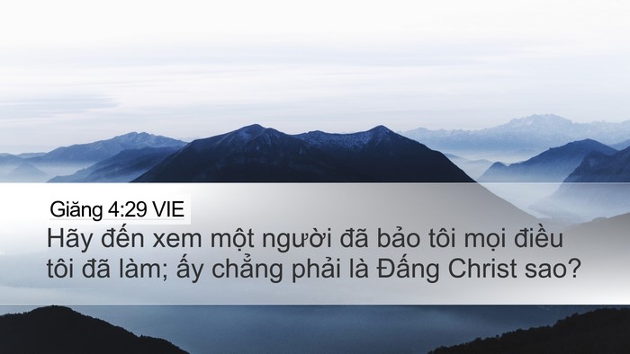 Giăng 4:29 VIE Bible Verse Image