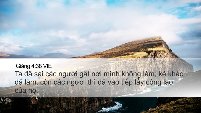 Giăng 4:38 VIE Bible Verse Image