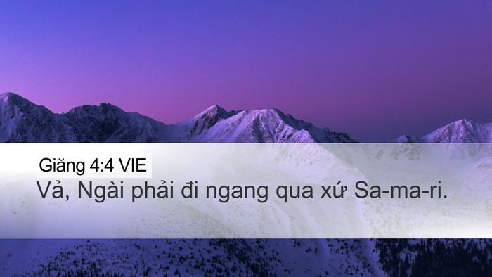 Giăng 4:4 VIE Bible Verse Image