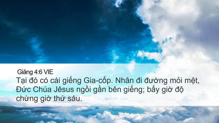 Giăng 4:6 VIE Bible Verse Image