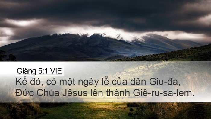 Giăng 5:1 VIE Bible Verse Image