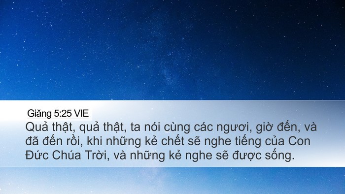 Giăng 5:25 VIE Bible Verse Image