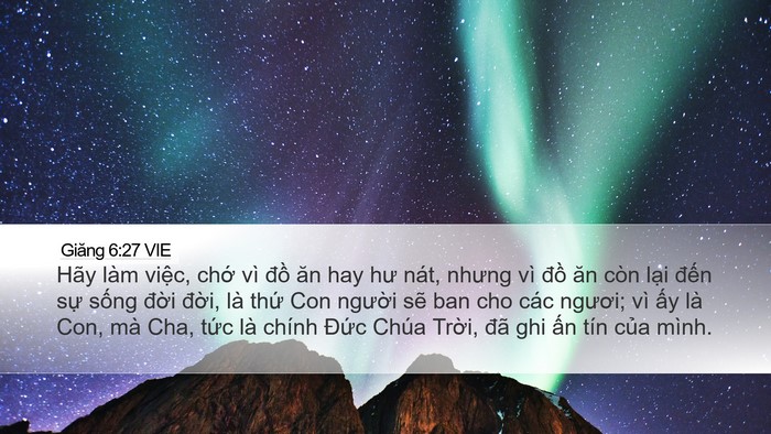 Giăng 6:27 VIE Bible Verse Image