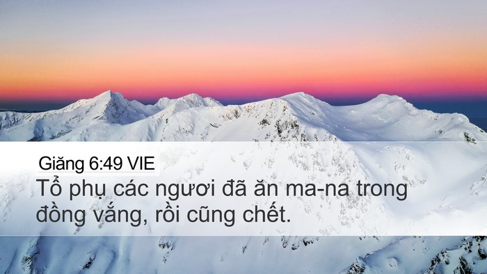 Giăng 6:49 VIE Bible Verse Image