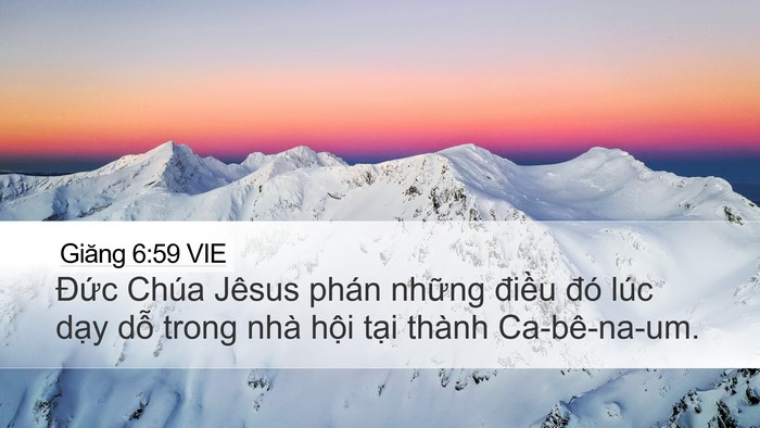 Giăng 6:59 VIE Bible Verse Image