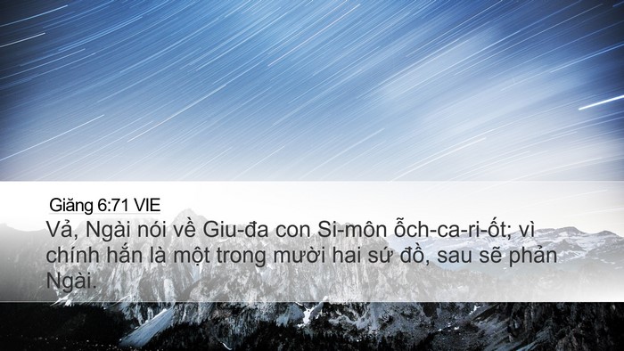 Giăng 6:71 VIE Bible Verse Image