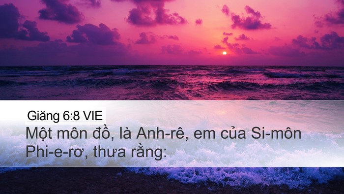Giăng 6:8 VIE Bible Verse Image