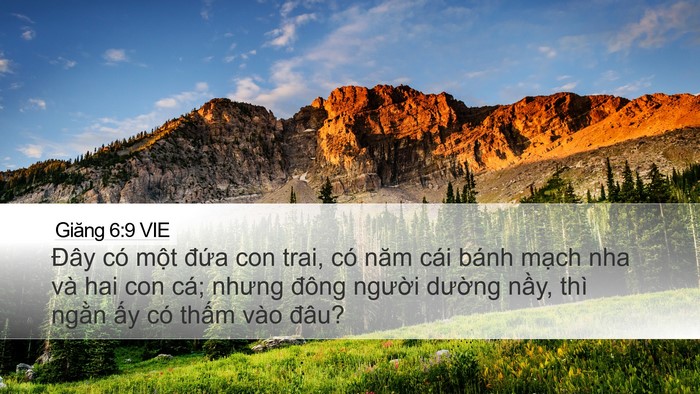 Giăng 6:9 VIE Bible Verse Image