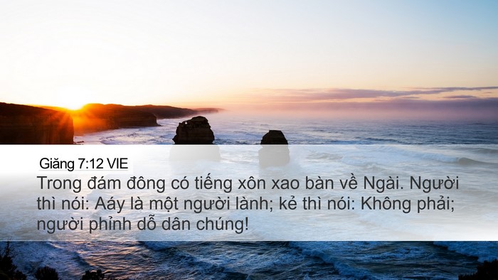 Giăng 7:12 VIE Bible Verse Image