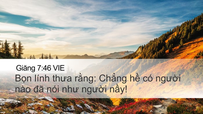 Giăng 7:46 VIE Bible Verse Image