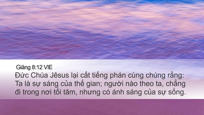 Giăng 8:12 VIE Bible Verse Image