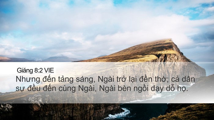 Giăng 8:2 VIE Bible Verse Image