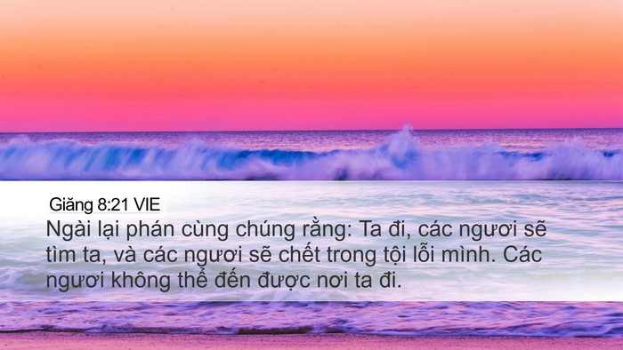 Giăng 8:21 VIE Bible Verse Image
