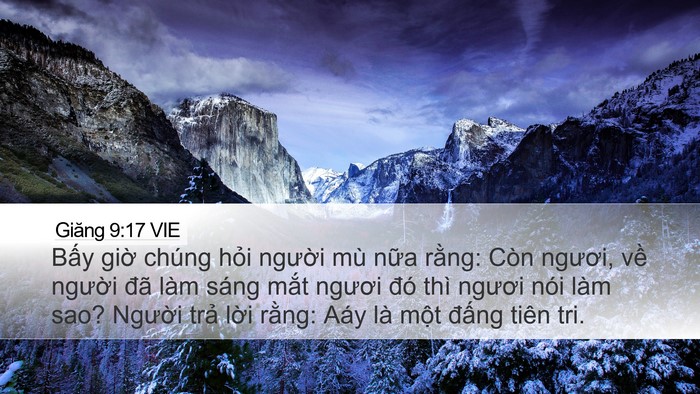 Giăng 9:17 VIE Bible Verse Image