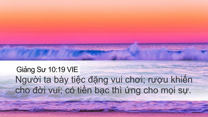 Giảng Sư 10:19 VIE Bible Verse Image