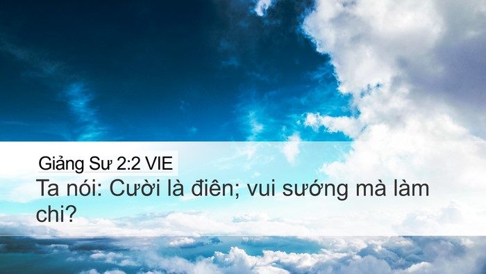 Giảng Sư 2:2 VIE Bible Verse Image