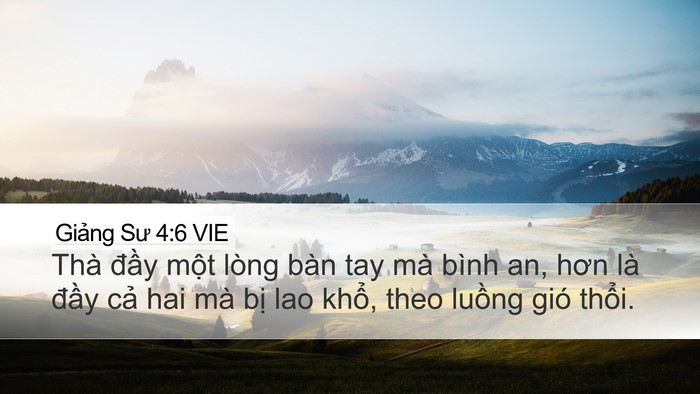 Giảng Sư 4:6 VIE Bible Verse Image