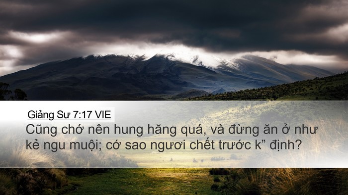 Giảng Sư 7:17 VIE Bible Verse Image