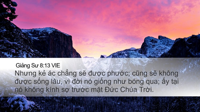Giảng Sư 8:13 VIE Bible Verse Image